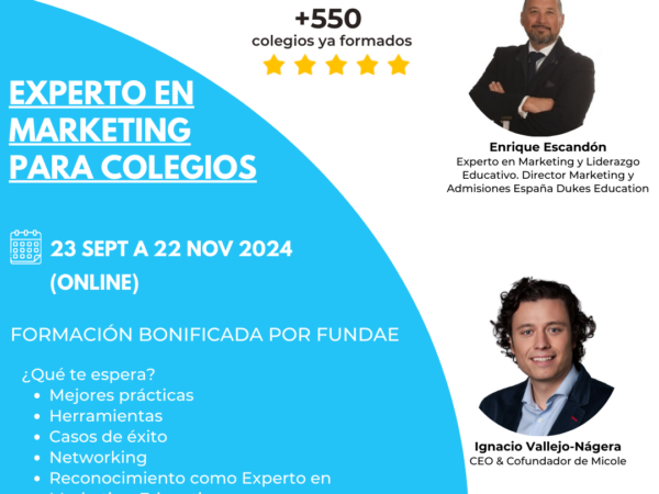 Formación Marketing para colegios