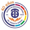 Logo de Escuela De Educación Técnico Profesional Part. Inc. Nro 8235 Ingeniero Enrique B. Gomara