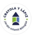 Logo de Jardín Infantil  Crayola y Lápiz Bilingüe