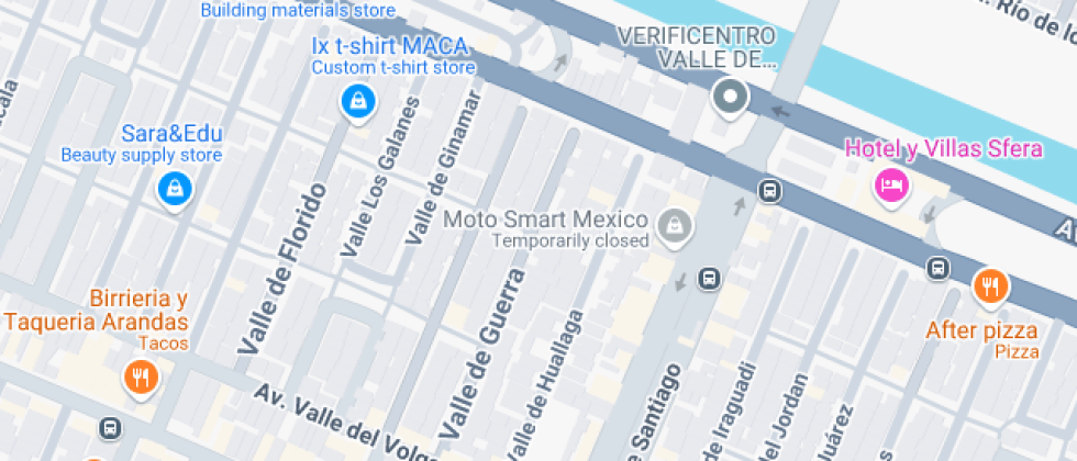 Localización del centro