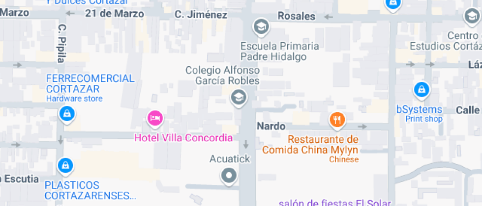 Localización del centro