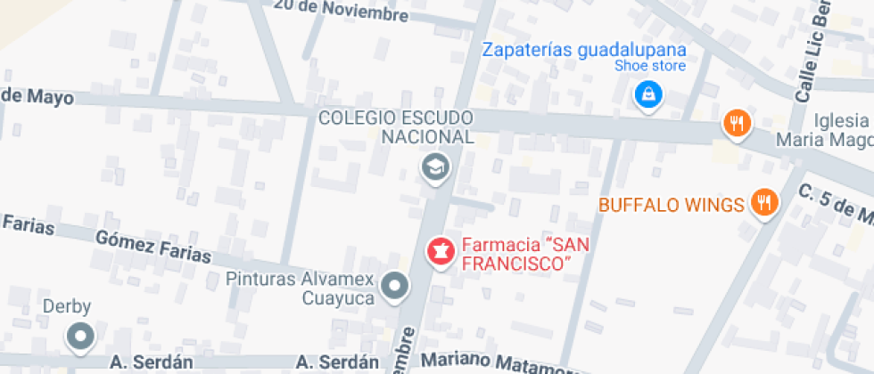 Localización del centro