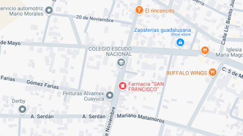 Localización del centro