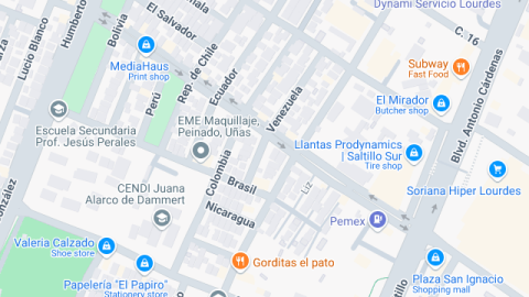 Localización del centro