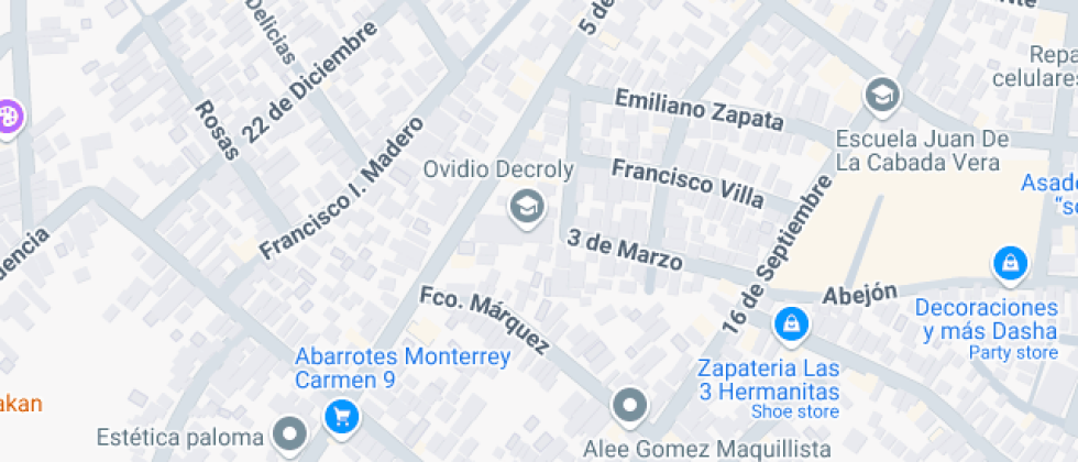 Localización del centro