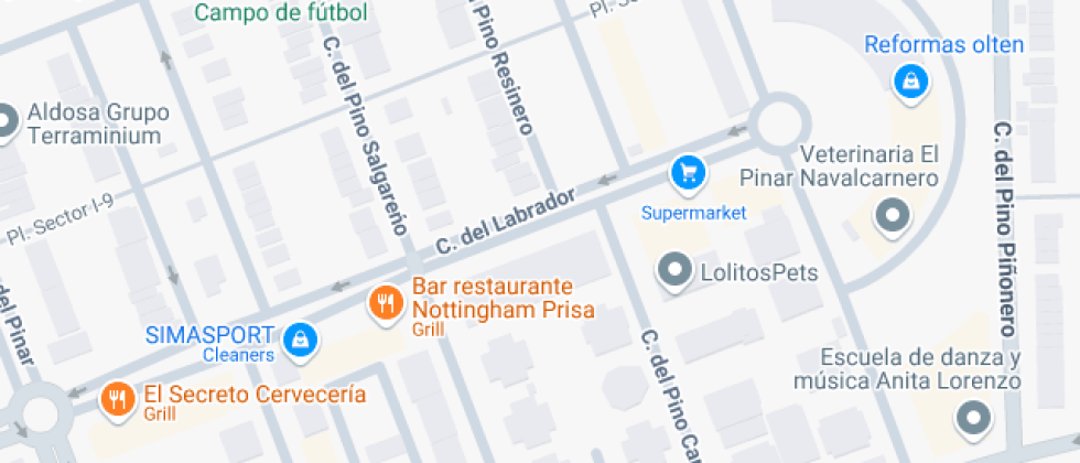 Localización del centro